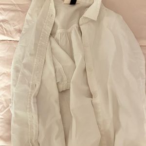 Women’s plain white button down top Universal Thread